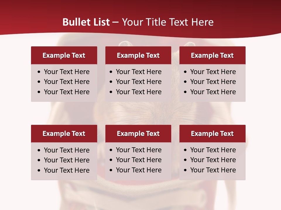 Cute Brown Gerbil Sitting In A Shoe Isolated On White PowerPoint Template