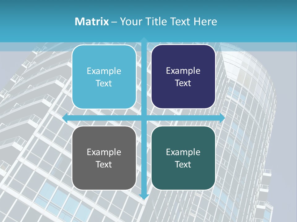 A Tall Building With A Blue Sky In The Background PowerPoint Template