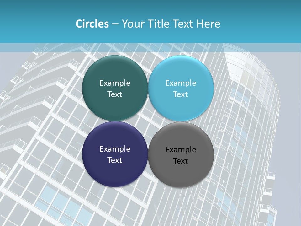 A Tall Building With A Blue Sky In The Background PowerPoint Template