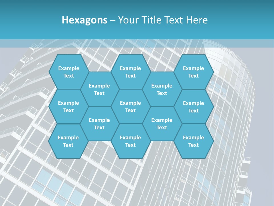 A Tall Building With A Blue Sky In The Background PowerPoint Template