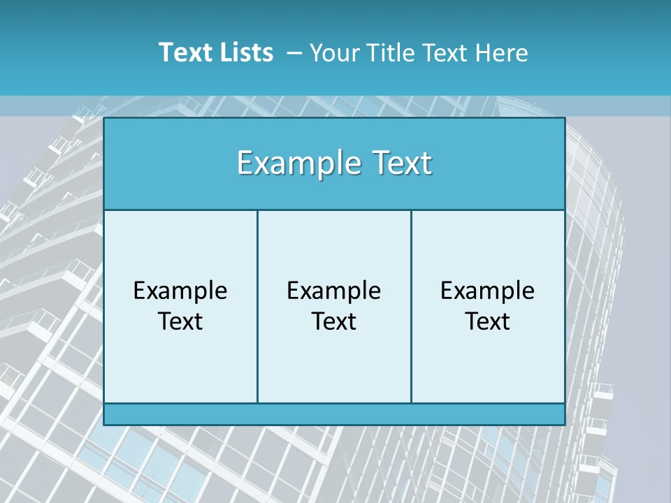 A Tall Building With A Blue Sky In The Background PowerPoint Template