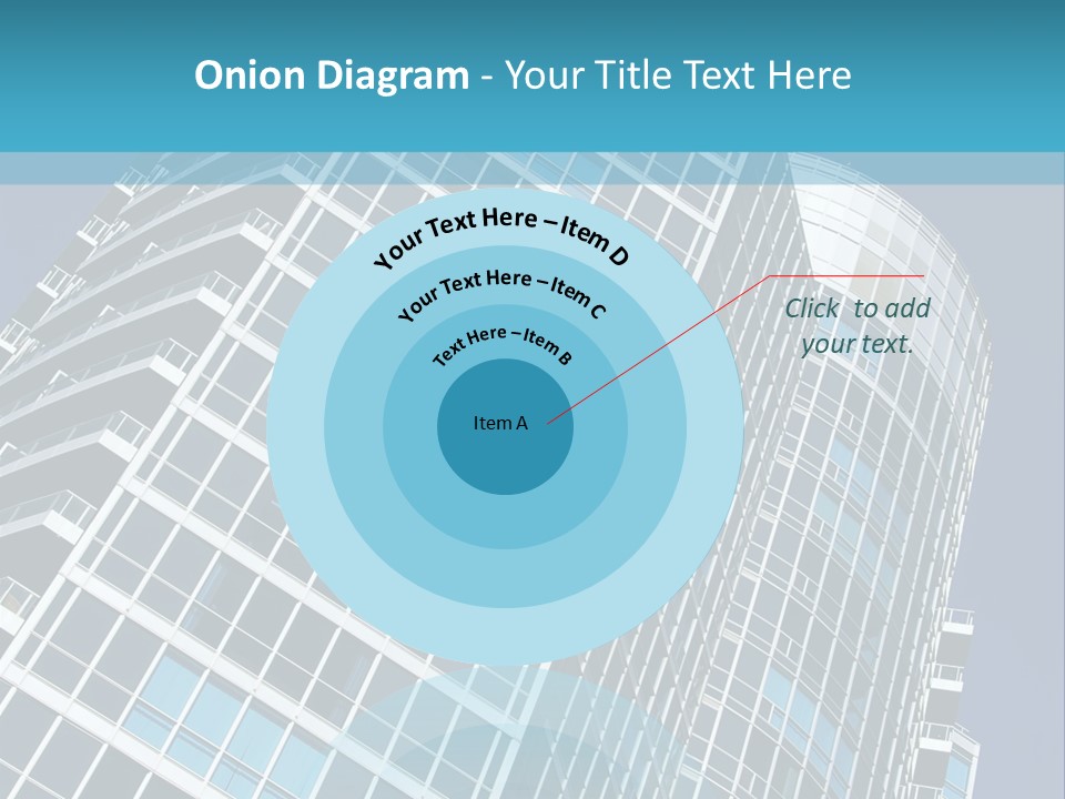 A Tall Building With A Blue Sky In The Background PowerPoint Template