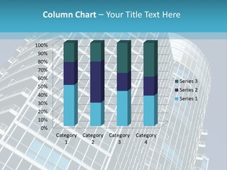 A Tall Building With A Blue Sky In The Background PowerPoint Template