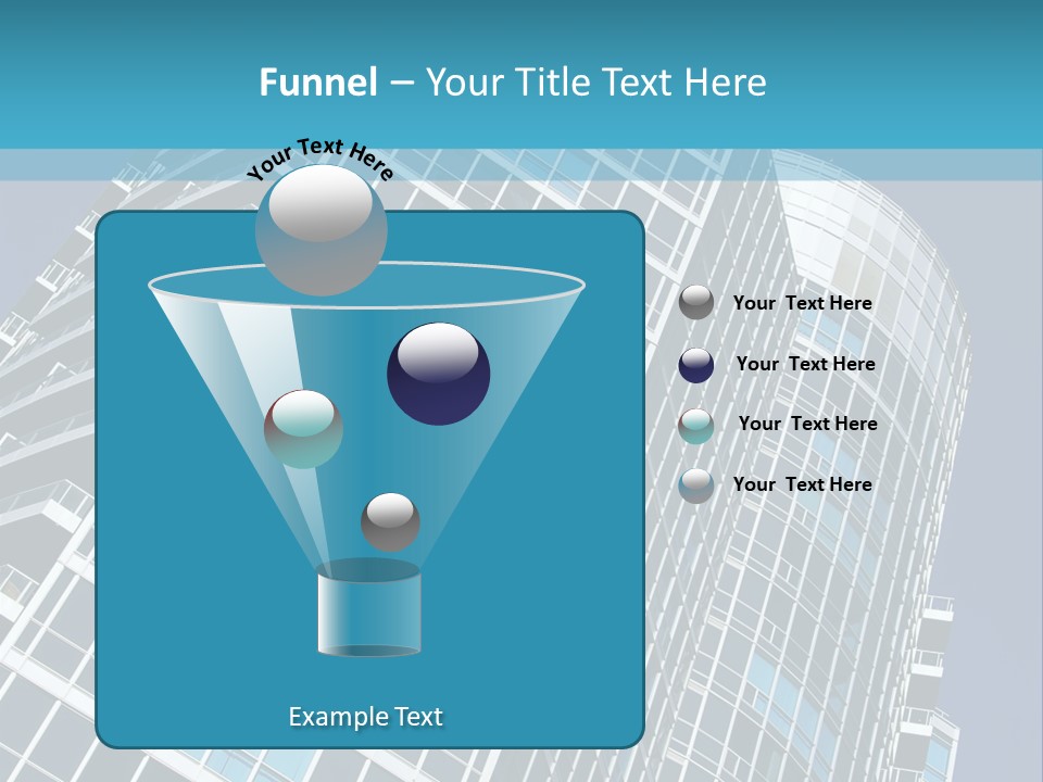 A Tall Building With A Blue Sky In The Background PowerPoint Template