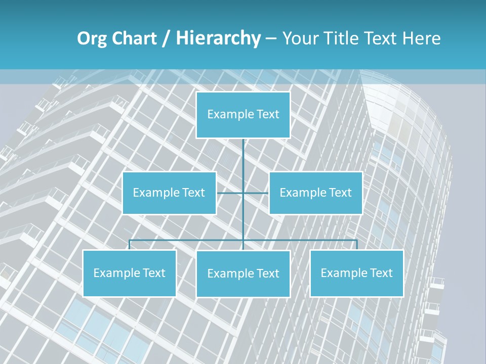 A Tall Building With A Blue Sky In The Background PowerPoint Template