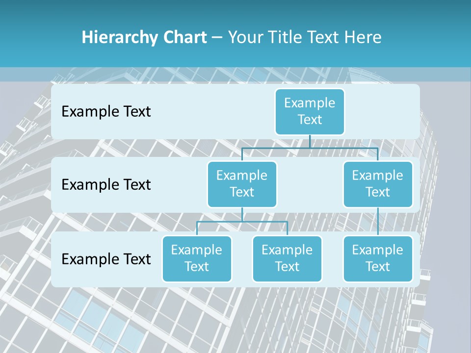 A Tall Building With A Blue Sky In The Background PowerPoint Template