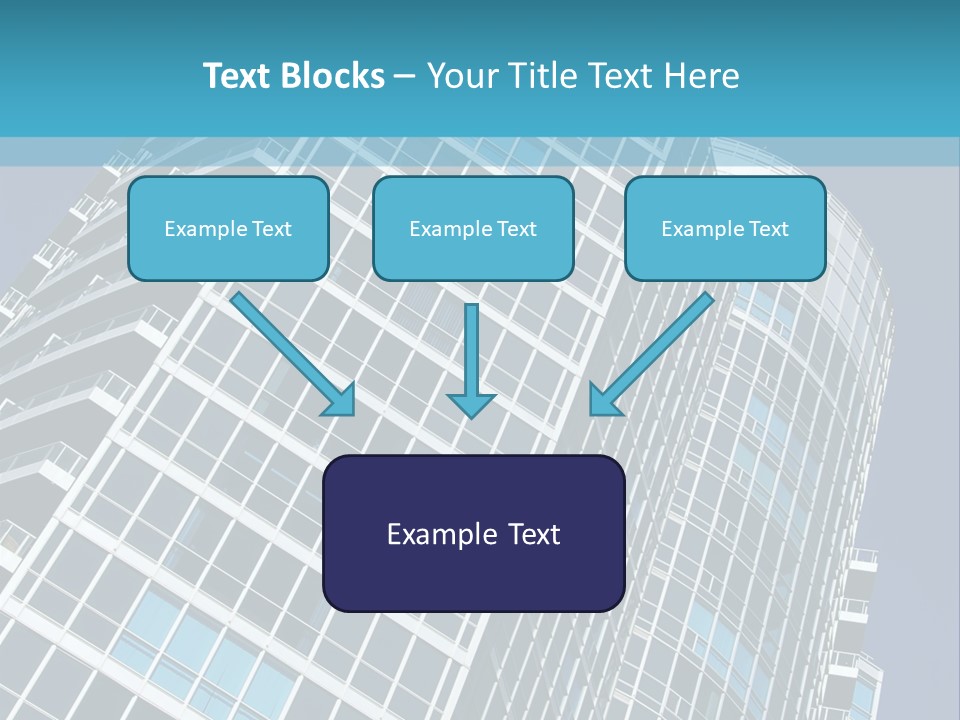 A Tall Building With A Blue Sky In The Background PowerPoint Template