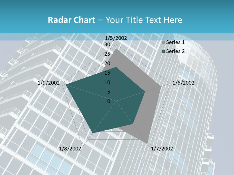 A Tall Building With A Blue Sky In The Background PowerPoint Template