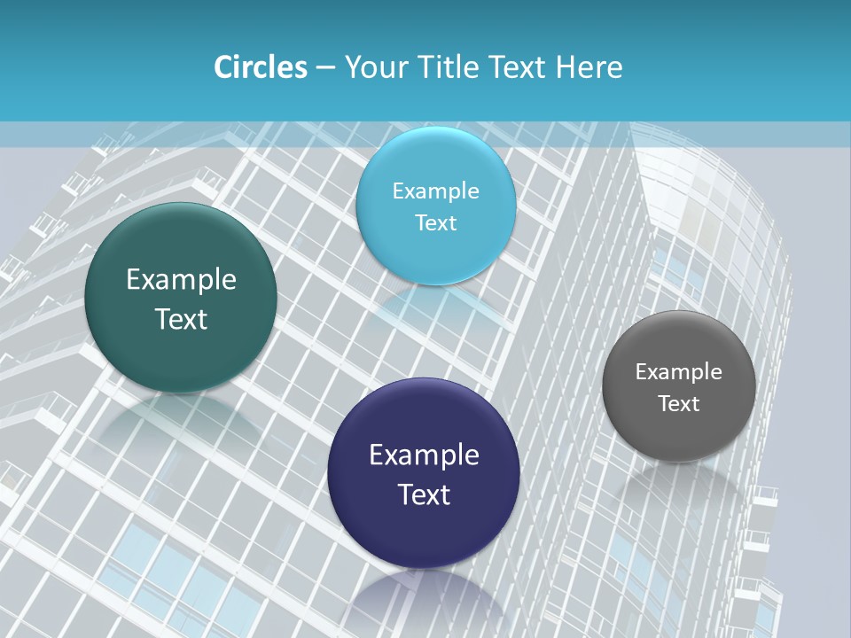 A Tall Building With A Blue Sky In The Background PowerPoint Template