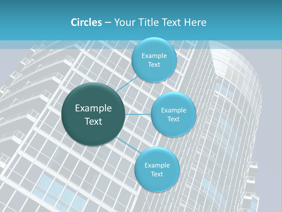 A Tall Building With A Blue Sky In The Background PowerPoint Template