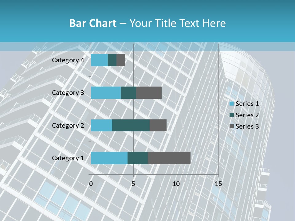 A Tall Building With A Blue Sky In The Background PowerPoint Template