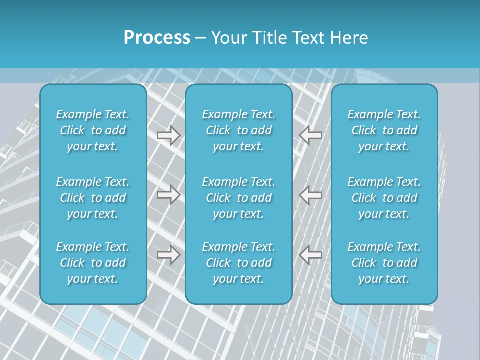 A Tall Building With A Blue Sky In The Background PowerPoint Template