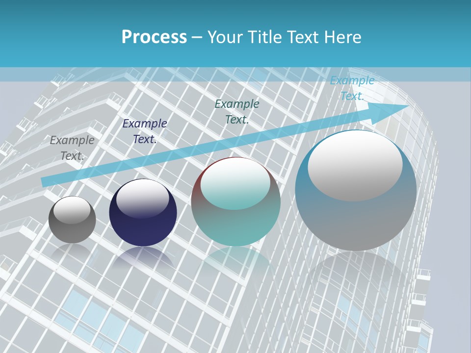 A Tall Building With A Blue Sky In The Background PowerPoint Template