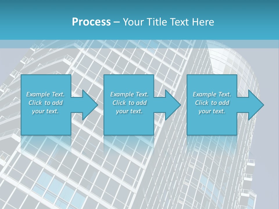 A Tall Building With A Blue Sky In The Background PowerPoint Template