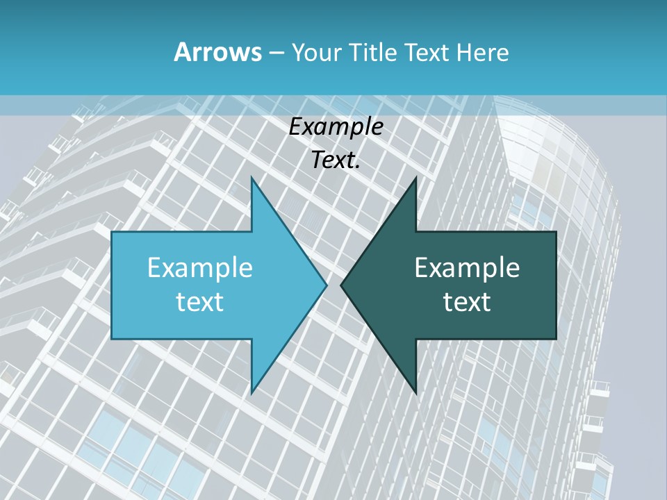 A Tall Building With A Blue Sky In The Background PowerPoint Template