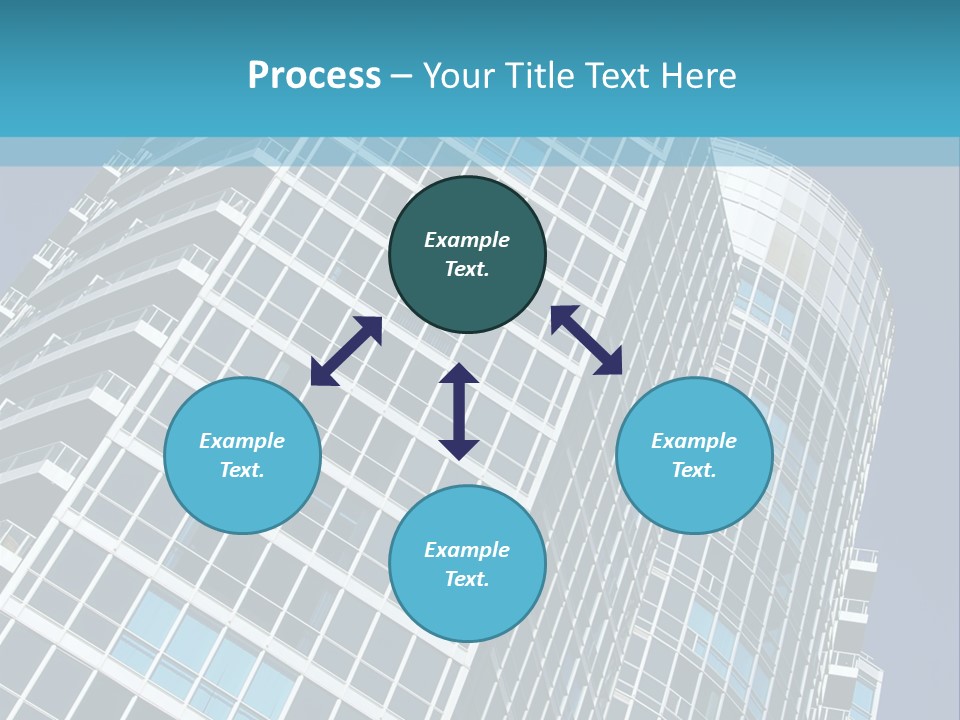 A Tall Building With A Blue Sky In The Background PowerPoint Template