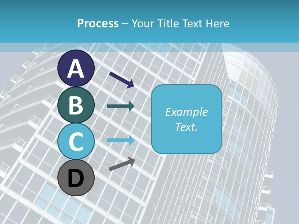 A Tall Building With A Blue Sky In The Background PowerPoint Template