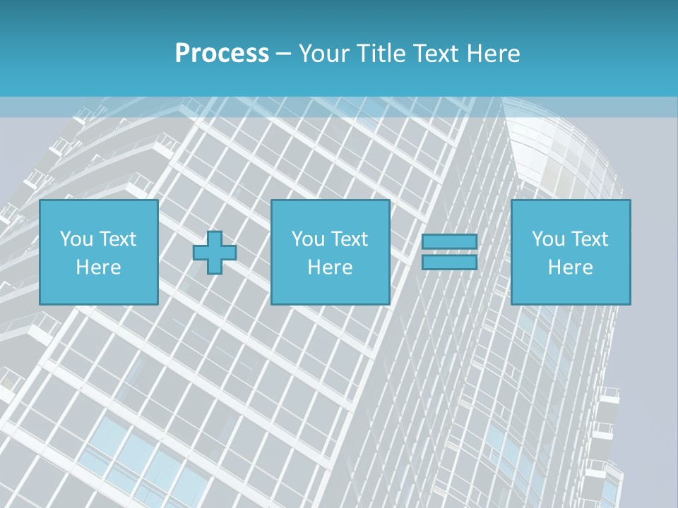 A Tall Building With A Blue Sky In The Background PowerPoint Template