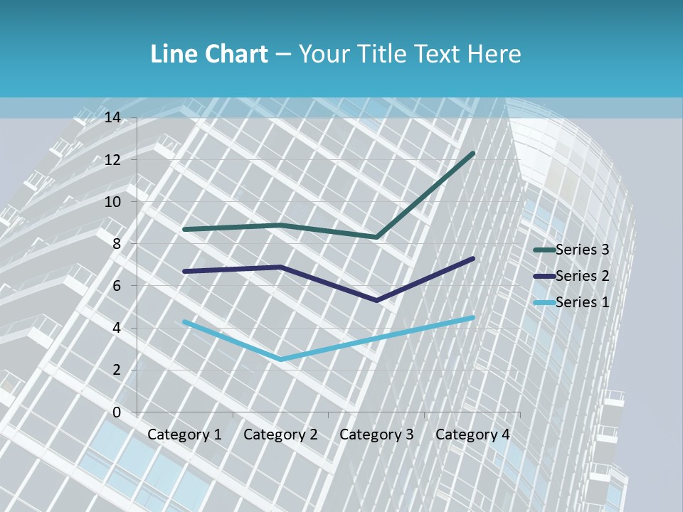A Tall Building With A Blue Sky In The Background PowerPoint Template