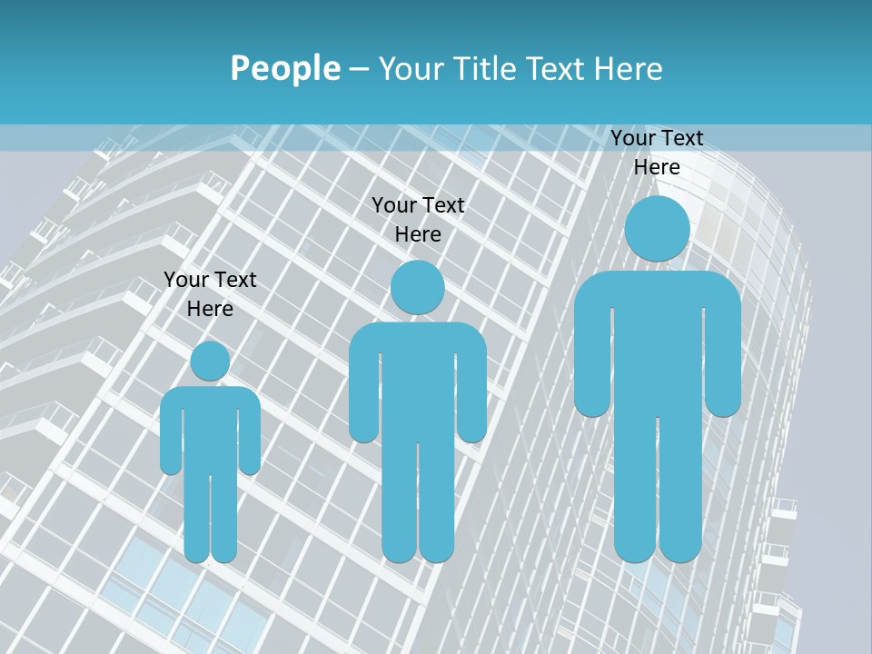 A Tall Building With A Blue Sky In The Background PowerPoint Template