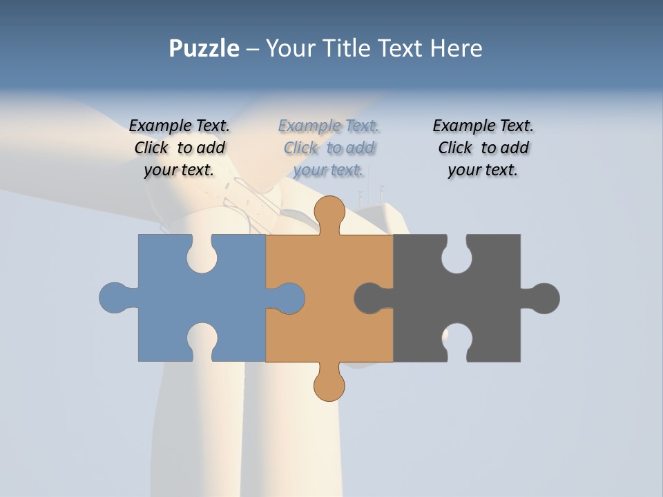 Closeup Wind Generator On A Wind Farm. Generators Are Held 100Metres (300Feet) Above The Ground And Each Blade Is 30Metres (100Feet) Long PowerPoint Template