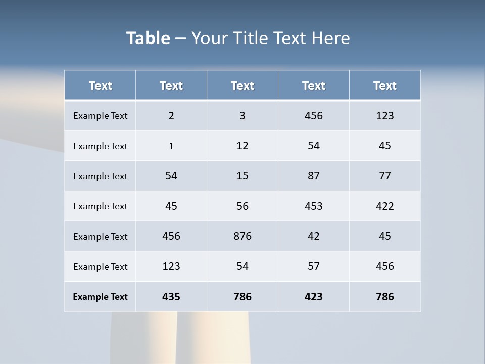 Closeup Wind Generator On A Wind Farm. Generators Are Held 100Metres (300Feet) Above The Ground And Each Blade Is 30Metres (100Feet) Long PowerPoint Template