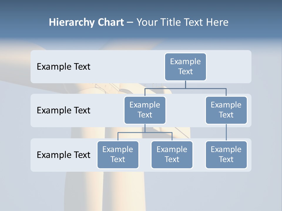 Closeup Wind Generator On A Wind Farm. Generators Are Held 100Metres (300Feet) Above The Ground And Each Blade Is 30Metres (100Feet) Long PowerPoint Template
