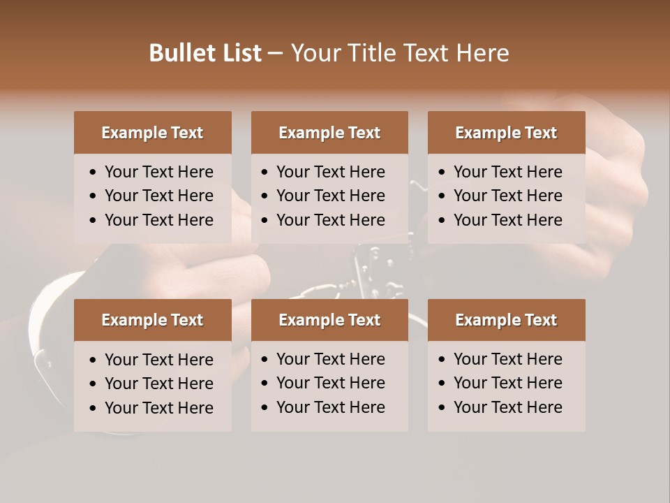 Handcuffs - Symbol For Crime PowerPoint Template