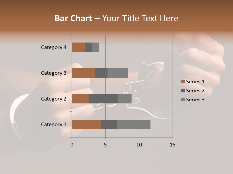 Handcuffs - Symbol For Crime PowerPoint Template