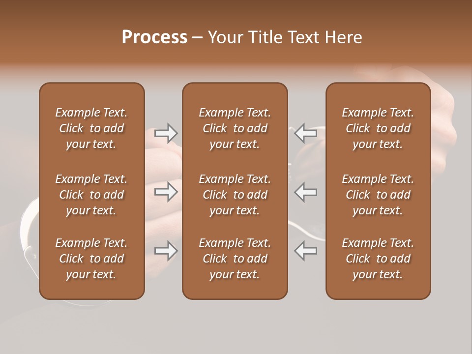 Handcuffs - Symbol For Crime PowerPoint Template