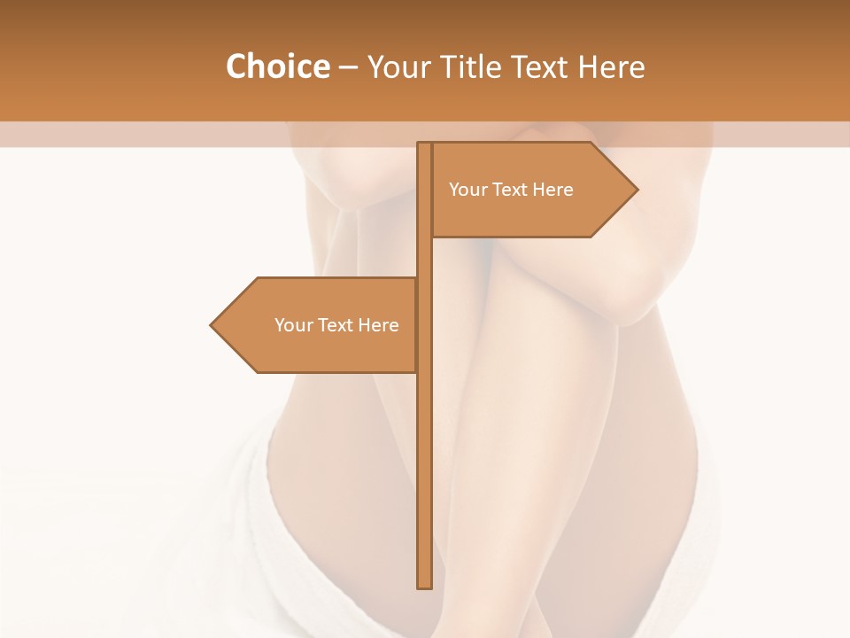 Portrait Of Beautiful Woman Before Spa Treatment PowerPoint Template