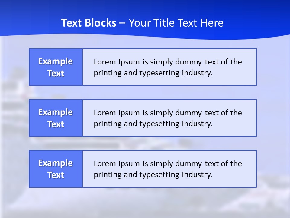 A Cruise Ship In The Water With A Blue Background PowerPoint Template