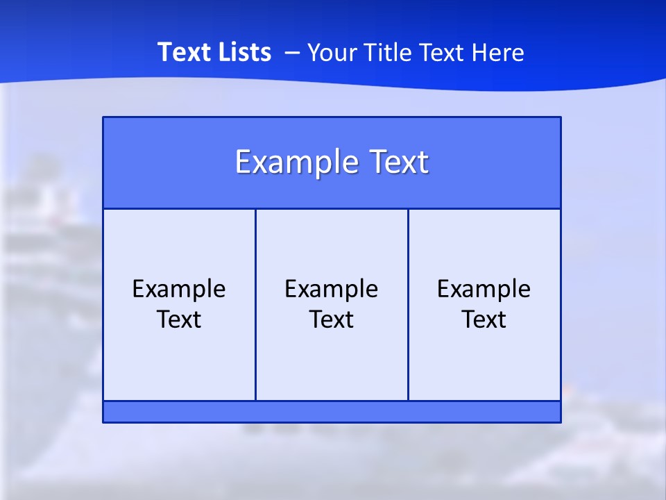 A Cruise Ship In The Water With A Blue Background PowerPoint Template