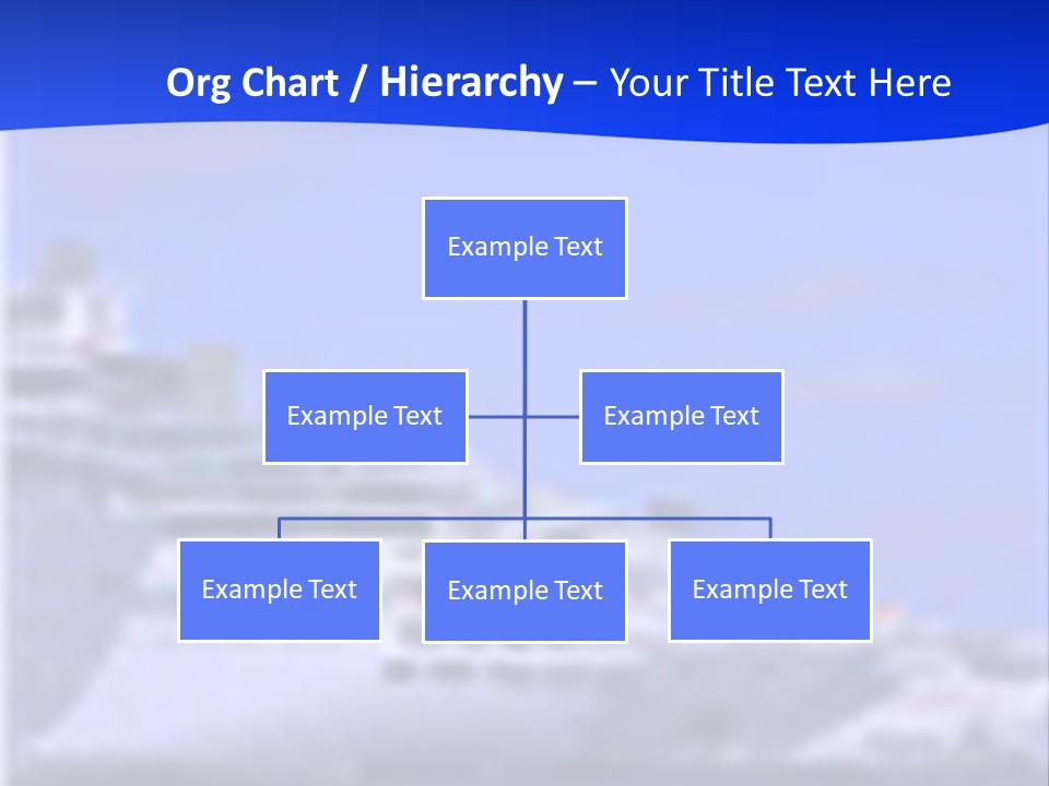 A Cruise Ship In The Water With A Blue Background PowerPoint Template