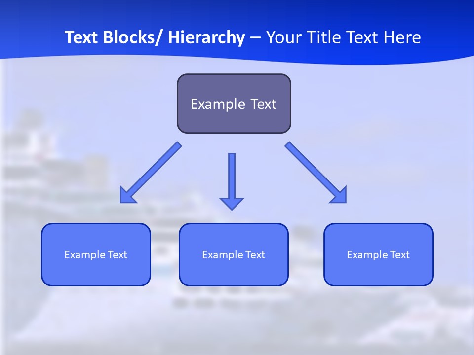 A Cruise Ship In The Water With A Blue Background PowerPoint Template