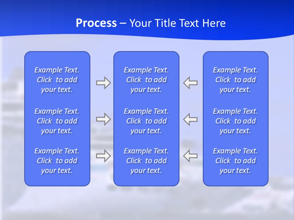 A Cruise Ship In The Water With A Blue Background PowerPoint Template