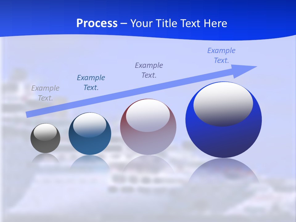 A Cruise Ship In The Water With A Blue Background PowerPoint Template