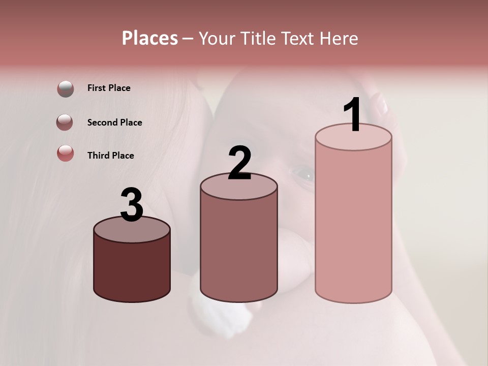 Mum Embraces The Small Son PowerPoint Template