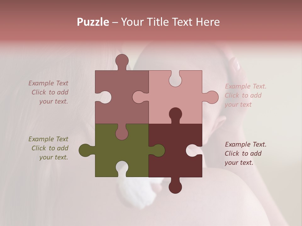 Mum Embraces The Small Son PowerPoint Template