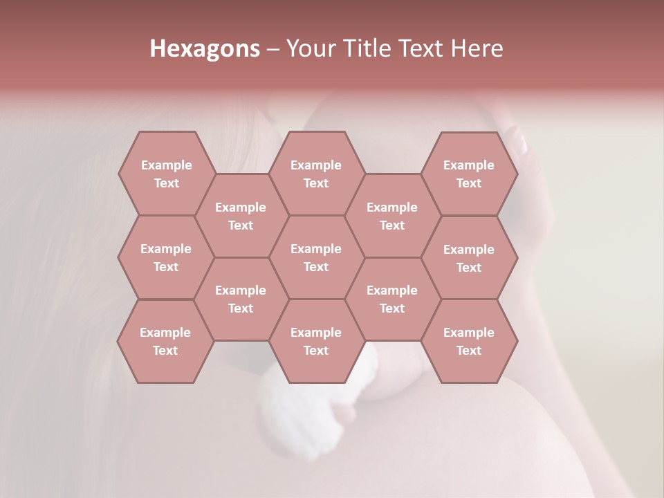 Mum Embraces The Small Son PowerPoint Template