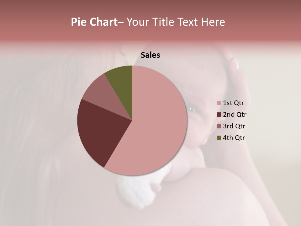 Mum Embraces The Small Son PowerPoint Template