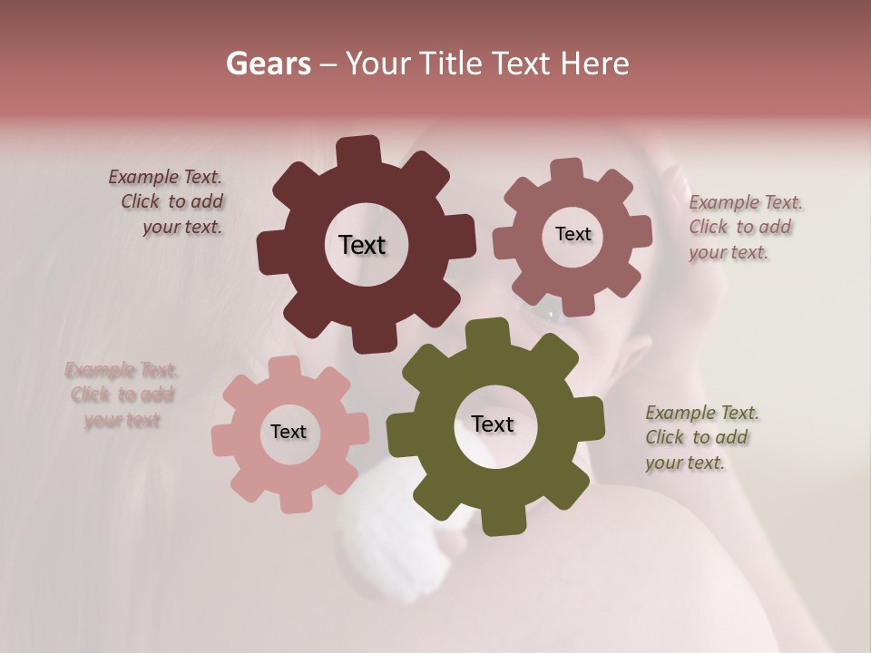 Mum Embraces The Small Son PowerPoint Template