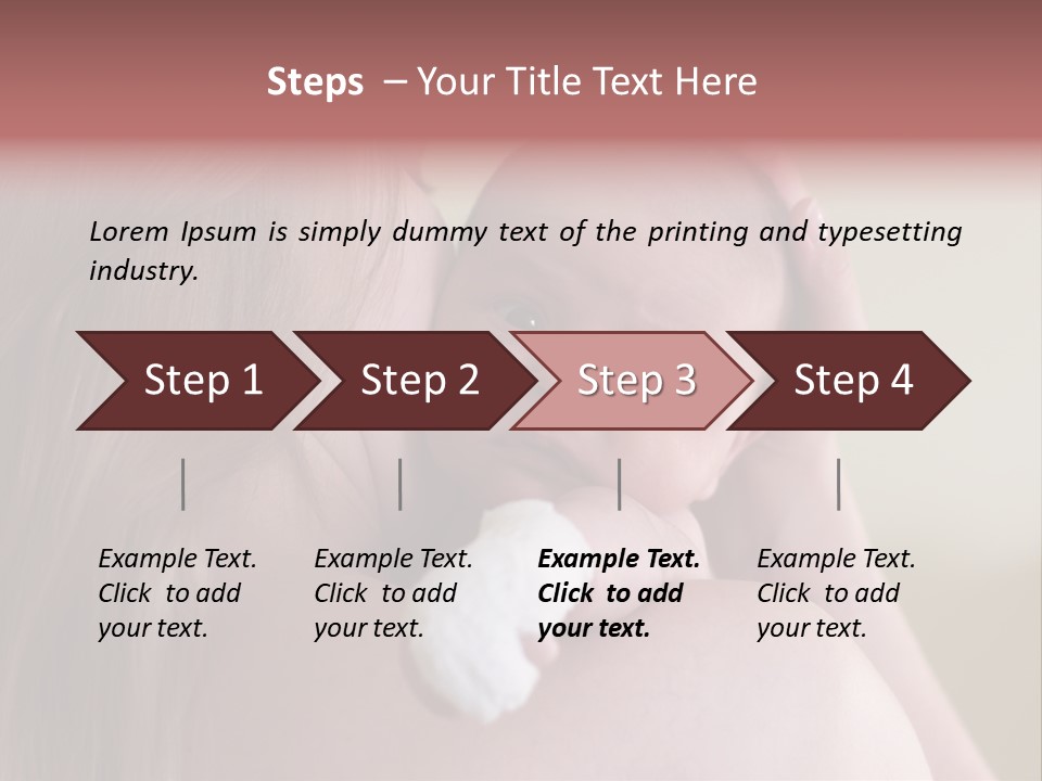 Mum Embraces The Small Son PowerPoint Template