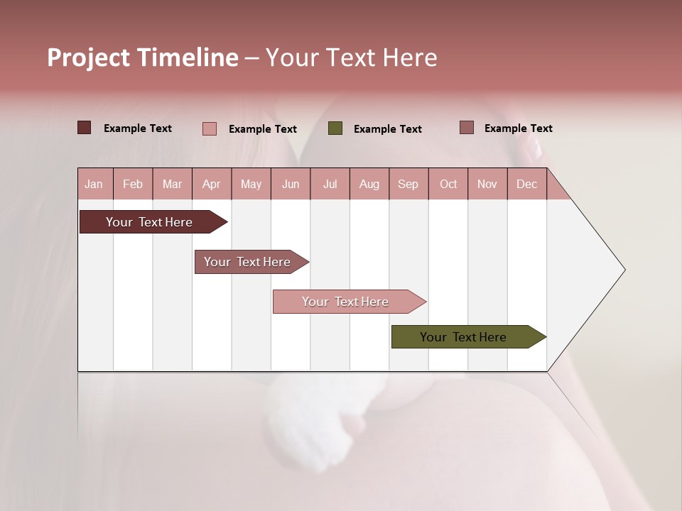 Mum Embraces The Small Son PowerPoint Template
