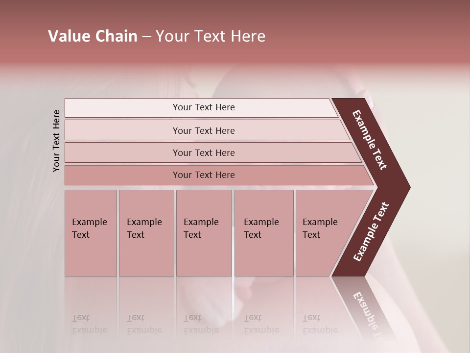 Mum Embraces The Small Son PowerPoint Template