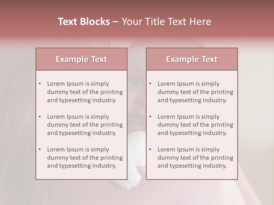 Mum Embraces The Small Son PowerPoint Template