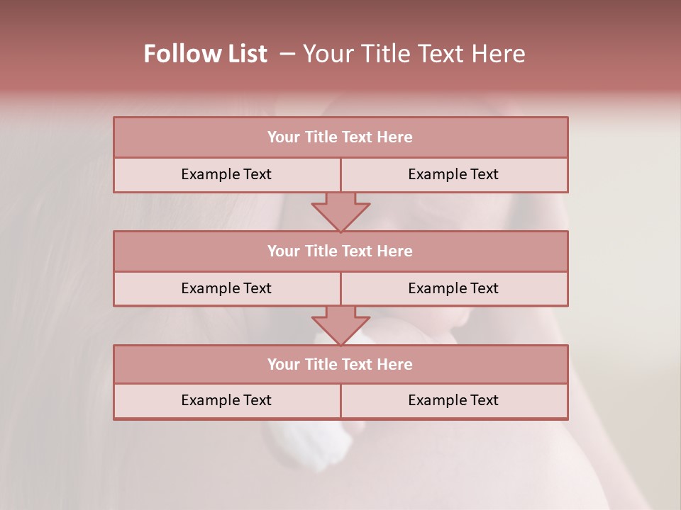 Mum Embraces The Small Son PowerPoint Template
