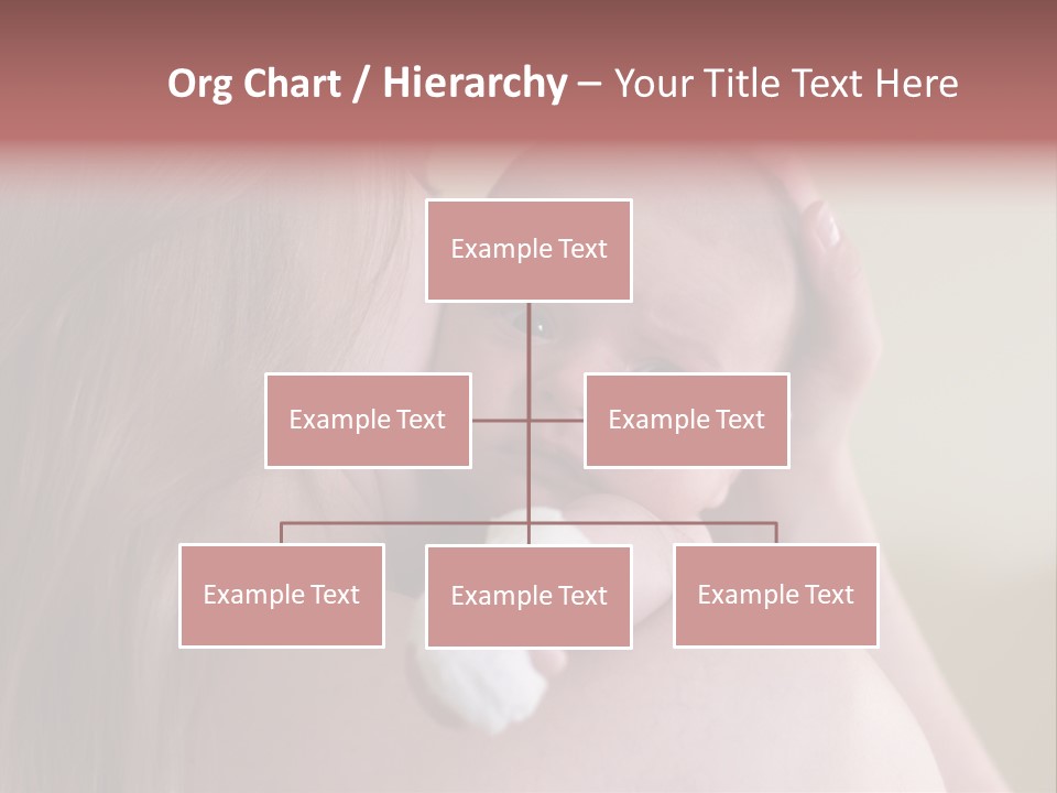 Mum Embraces The Small Son PowerPoint Template