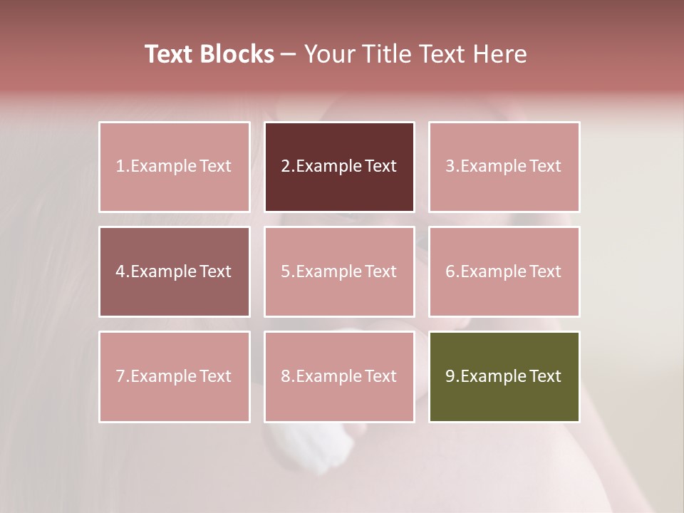 Mum Embraces The Small Son PowerPoint Template