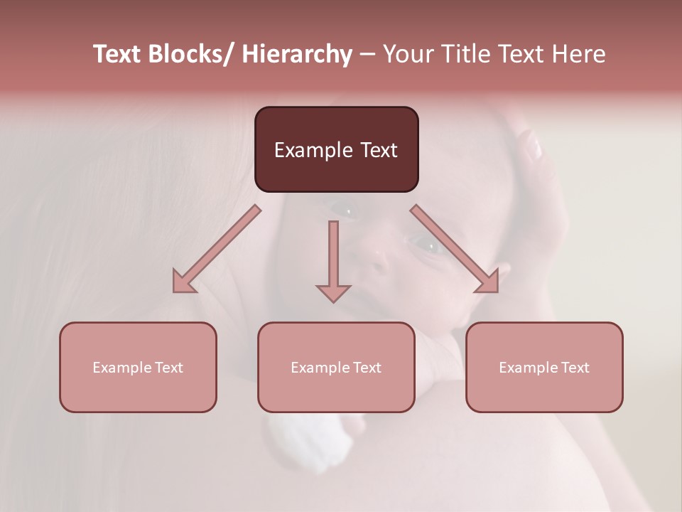 Mum Embraces The Small Son PowerPoint Template